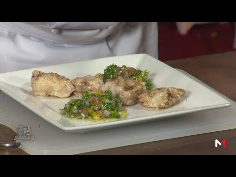 بالفيديو سمك اللوت بالصلصة المنعشة