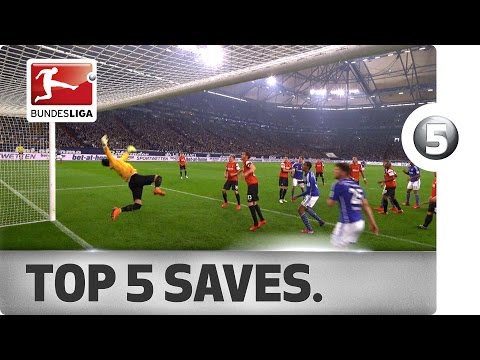 بالفيديو أفضل خمس تصديات في الدوري الألماني