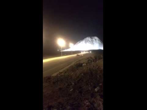 اصطدام مركبتين وانقلابهما أثناء التفحيط في المملكة العربية السعودية